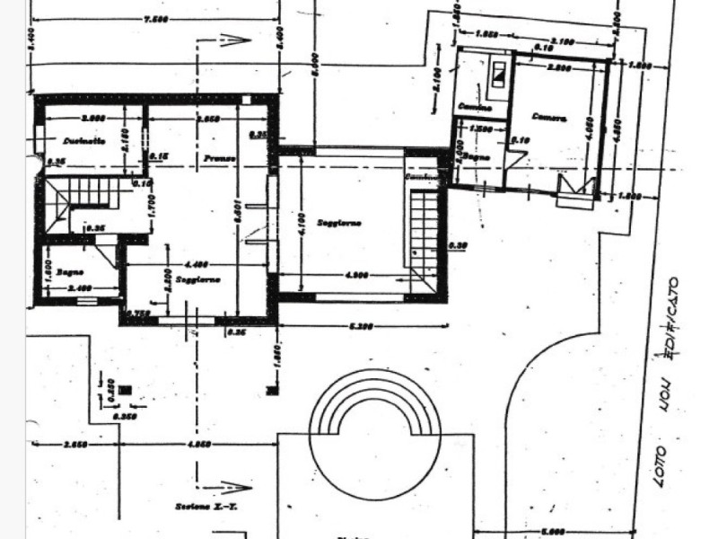 planimetria - Villa singola in vendita a Pietrasanta