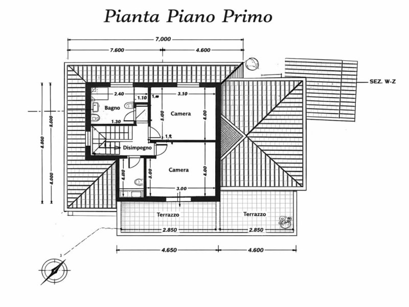 planimetria - Villa singola in vendita a Pietrasanta