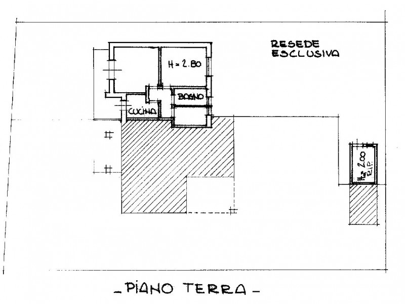 planimetria - Villa singola in vendita a Pietrasanta