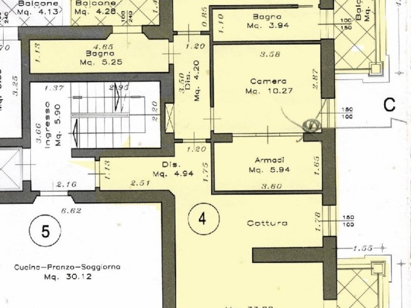 planimetria - Appartamento in vendita a Pietrasanta