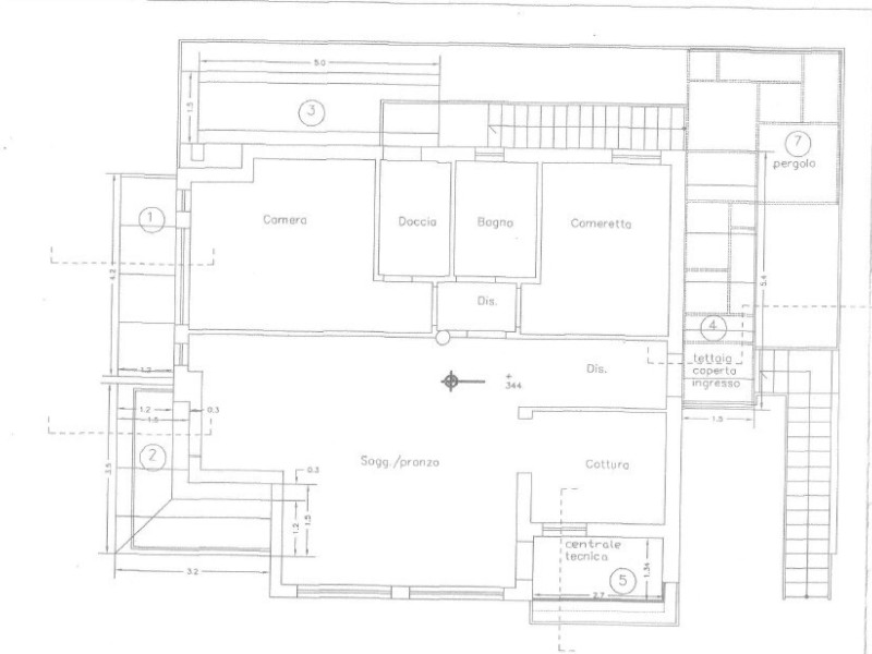 planimetria - Attico in vendita a Camaiore