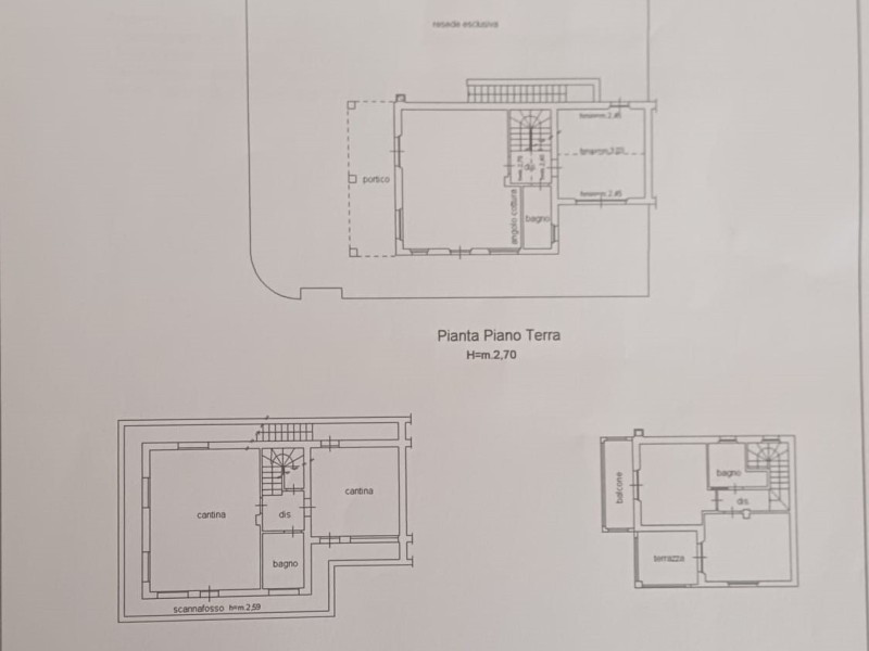 planimetria - Villetta a schiera in vendita a Montignoso