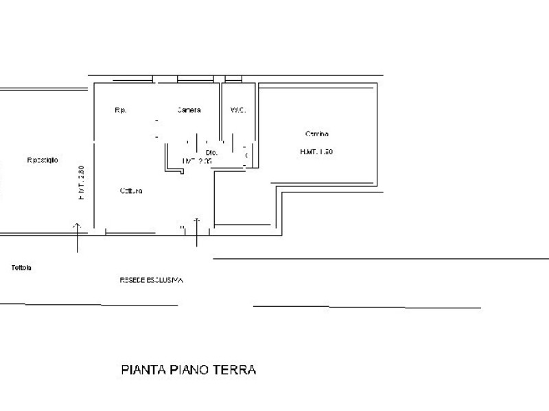 planimetria - Villa singola in vendita a Pietrasanta