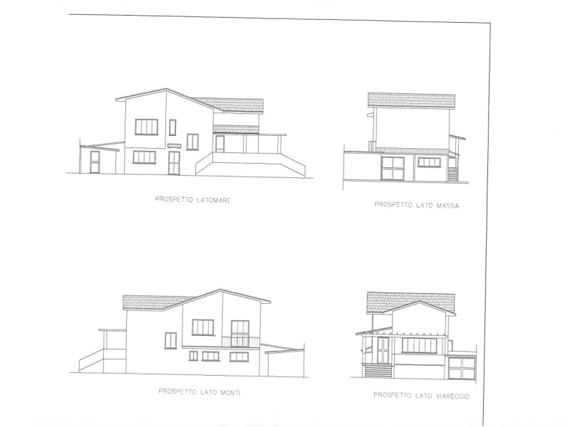 planimetria - Villa singola in vendita a Pietrasanta