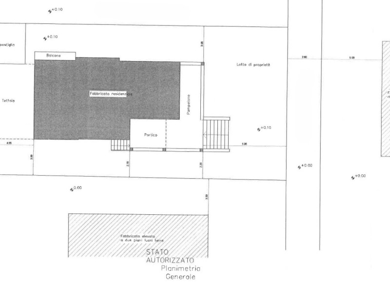 planimetria - Villa singola in vendita a Pietrasanta