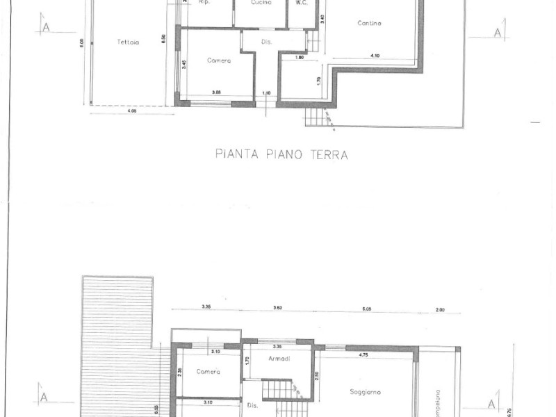 planimetria - Villa singola in vendita a Pietrasanta