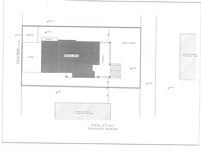 planimetria - Villa singola in vendita a Pietrasanta