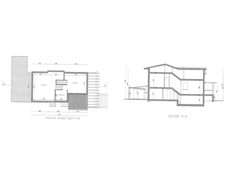 planimetria - Villa singola in vendita a Pietrasanta