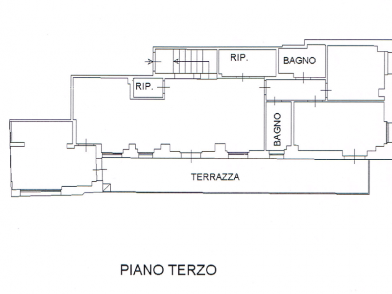 planimetria - Appartamento in vendita a Viareggio