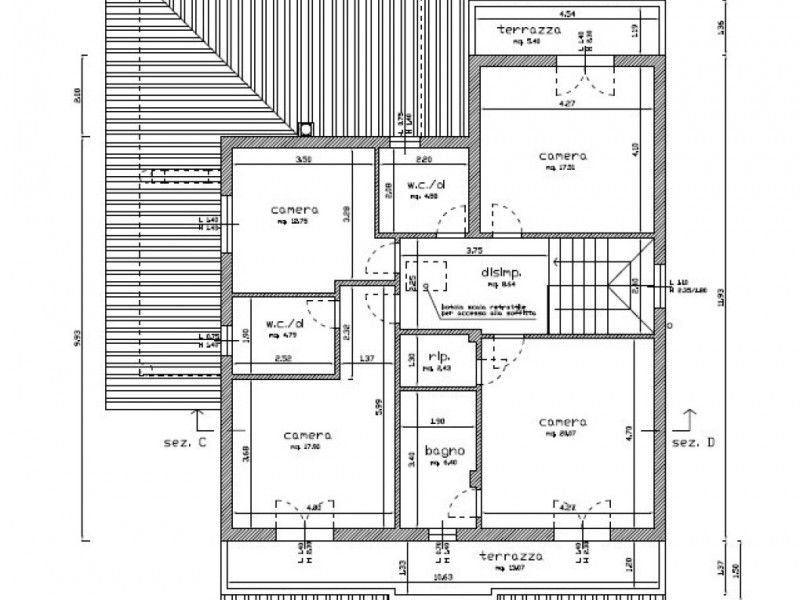 planimetria - Villa singola in affitto a Pietrasanta