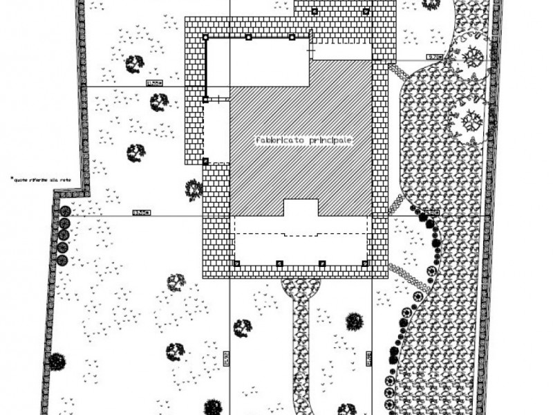 planimetria - Villa singola in affitto a Pietrasanta