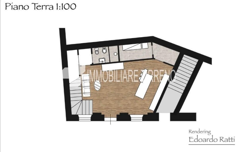 Porzione di casa in vendita a Massa