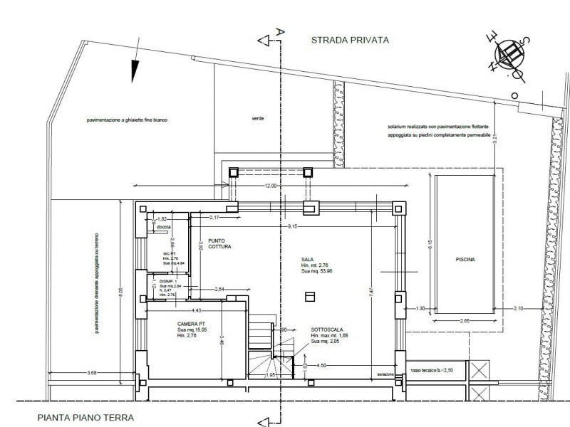 planimetria - Bifamiliare in vendita a Pietrasanta