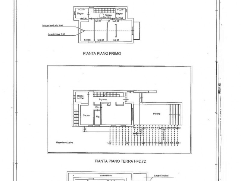 planimetria - Villa singola in vendita a Pietrasanta