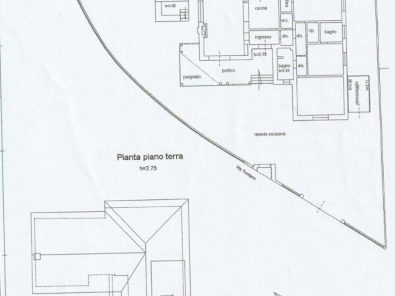 planimetria - Villa singola in vendita a Pietrasanta