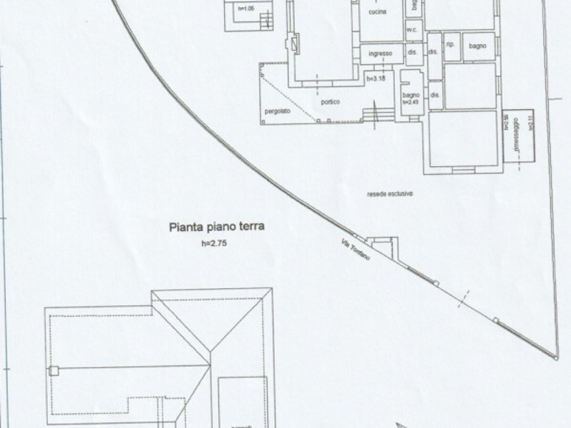 planimetria - Villa singola in vendita a Pietrasanta