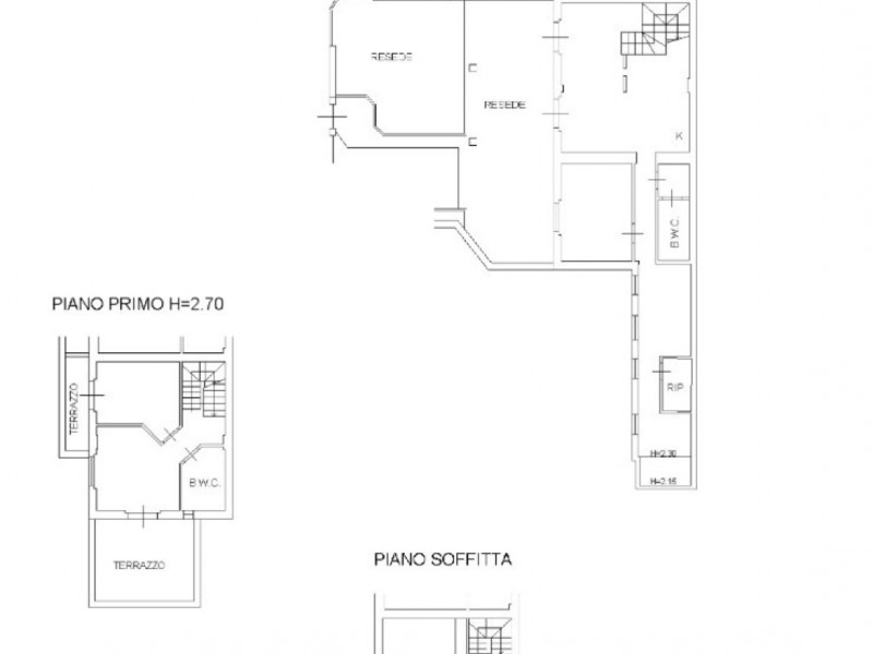 planimetria - Villa singola in vendita a Pietrasanta