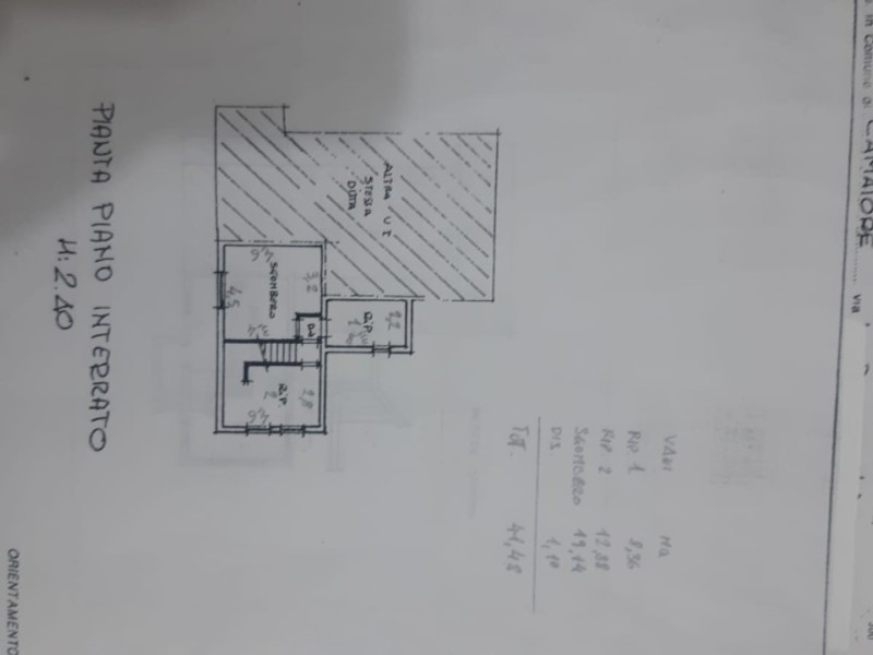 planimetria - Rustico in vendita a Camaiore