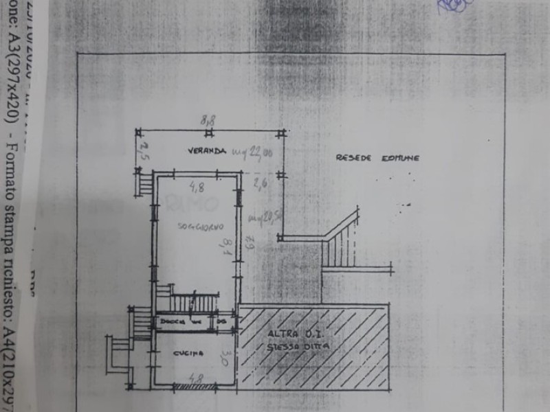 planimetria - Rustico in vendita a Camaiore