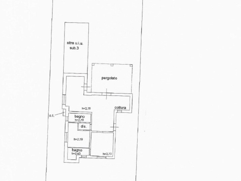 planimetria - Villa singola in vendita a Pietrasanta