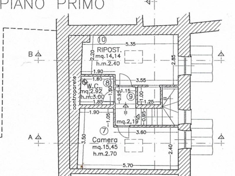 planimetria - Villetta a schiera in vendita a Pietrasanta
