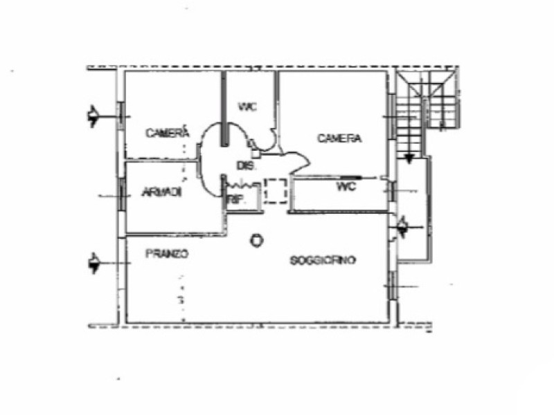 planimetria - Appartamento in vendita a Pietrasanta