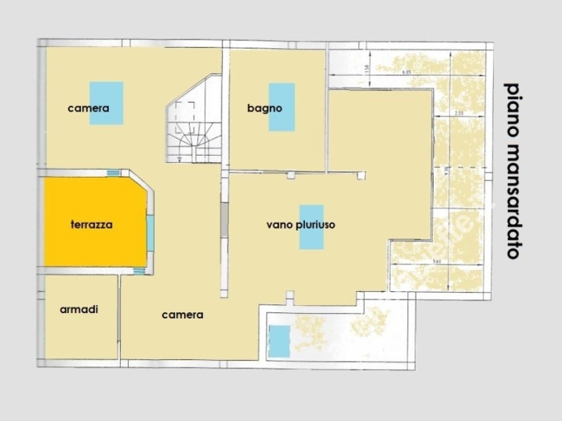 planimetria - Appartamento in vendita a Massa