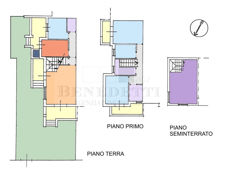 planimetria - Terratetto in vendita a Pietrasanta