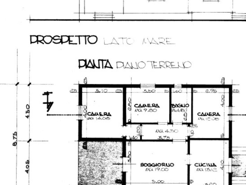 planimetria - Villa singola in vendita a Pietrasanta