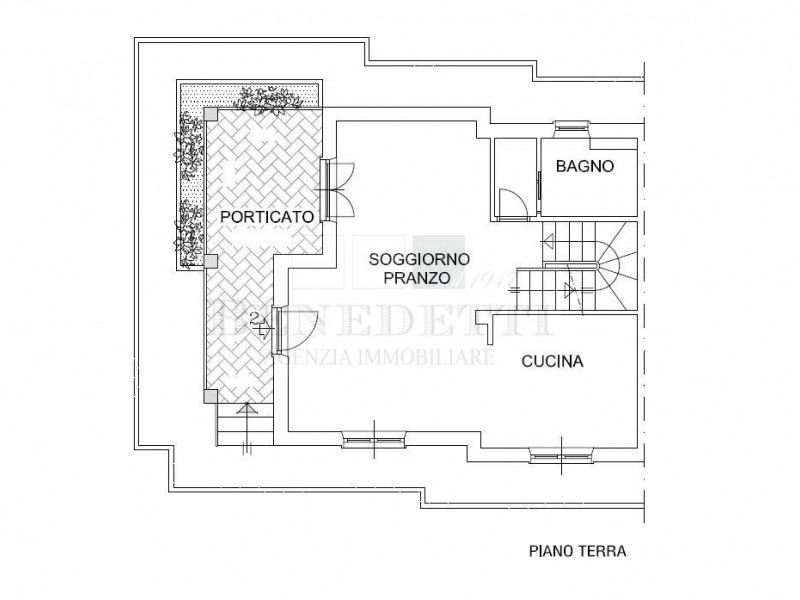 planimetria - Villetta a schiera in vendita a Pietrasanta