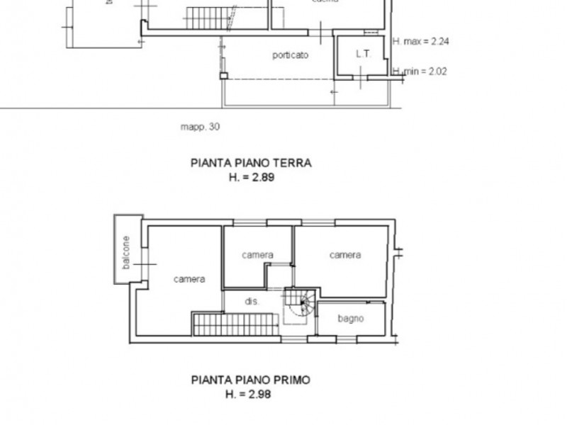 planimetria - Bifamiliare in vendita a Pietrasanta