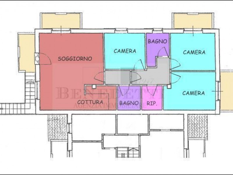 planimetria - Appartamento in vendita a Camaiore