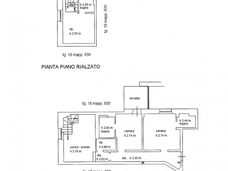 planimetria - Appartamento in vendita a Viareggio