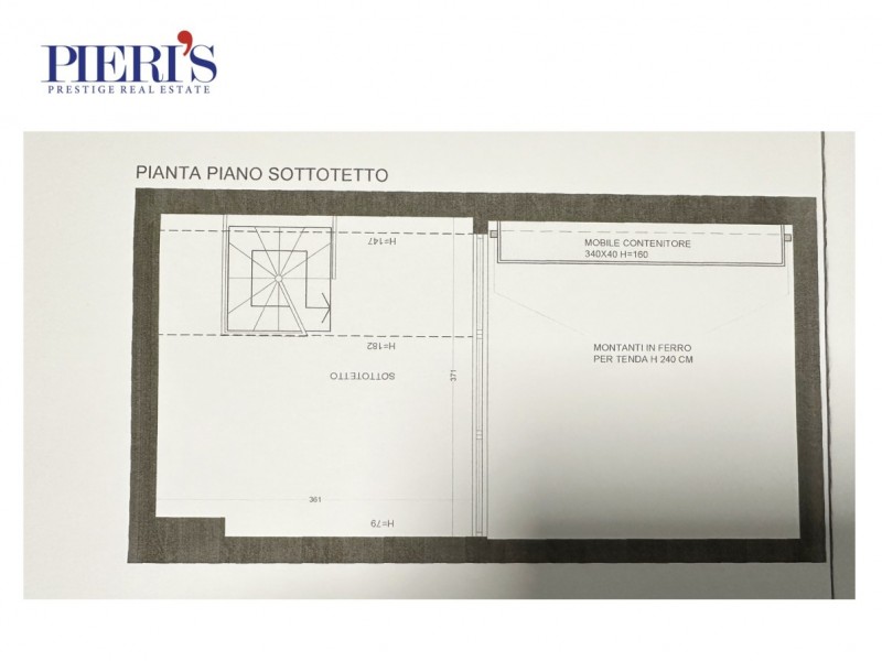 planimetria - Attico in vendita a Viareggio