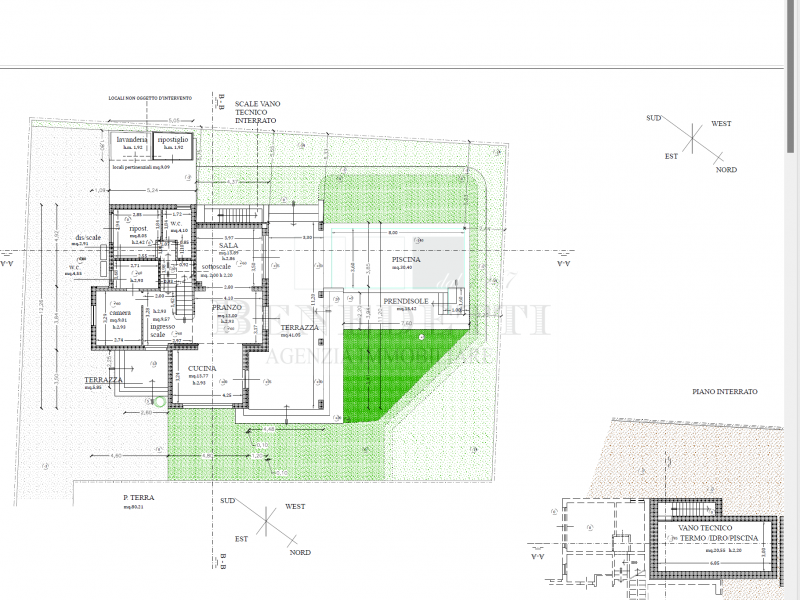 planimetria - Villetta a schiera in affitto a Pietrasanta