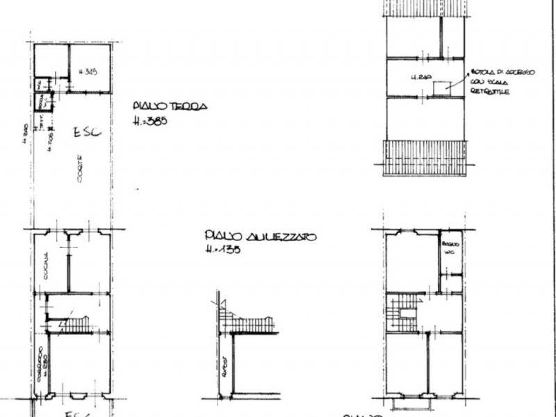 planimetria - Villa singola in vendita a Camaiore