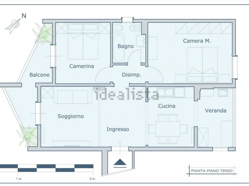 planimetria - Appartamento in vendita a Camaiore