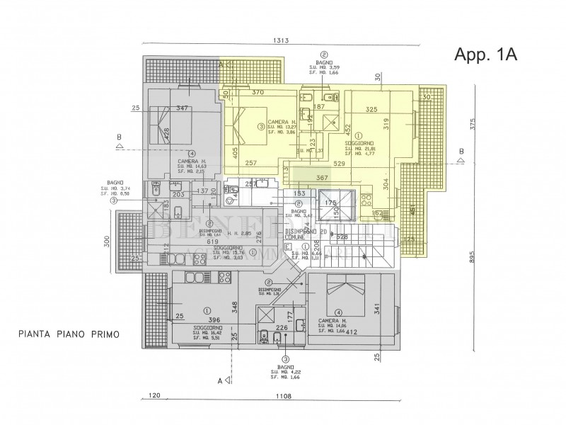 planimetria - Appartamento in vendita a Pietrasanta