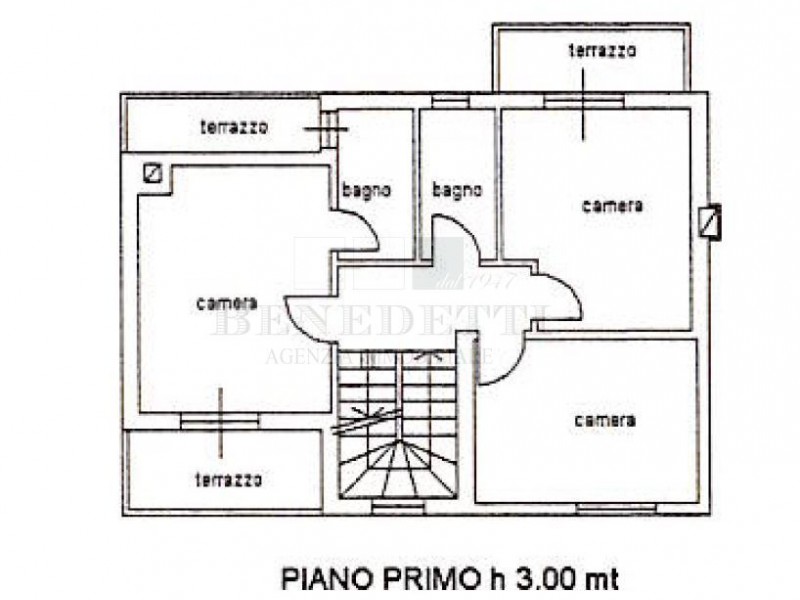 planimetria - Villetta a schiera in vendita a Pietrasanta