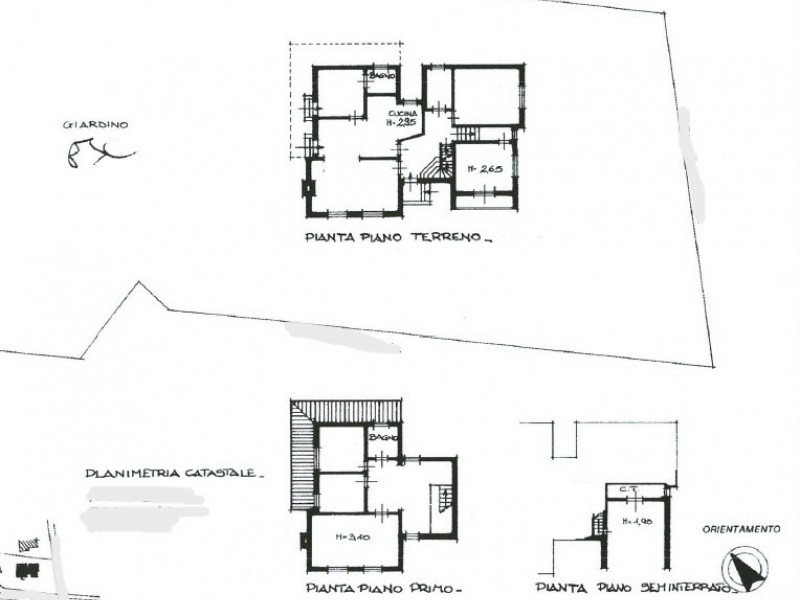 planimetria - Villa singola in vendita a Pietrasanta