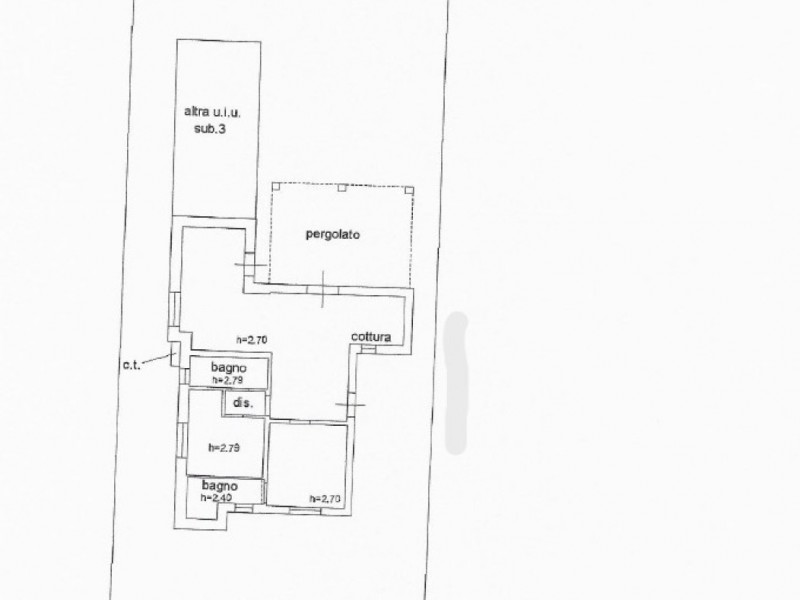 planimetria - Villa singola in vendita a Pietrasanta