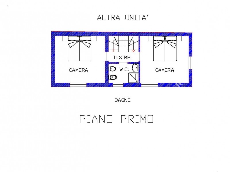 planimetria - Bifamiliare in vendita a Massa