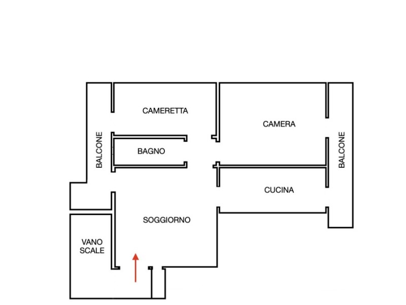 planimetria - Appartamento in vendita a Viareggio