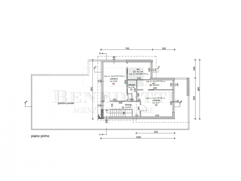 planimetria - Villetta a schiera in vendita a Pietrasanta