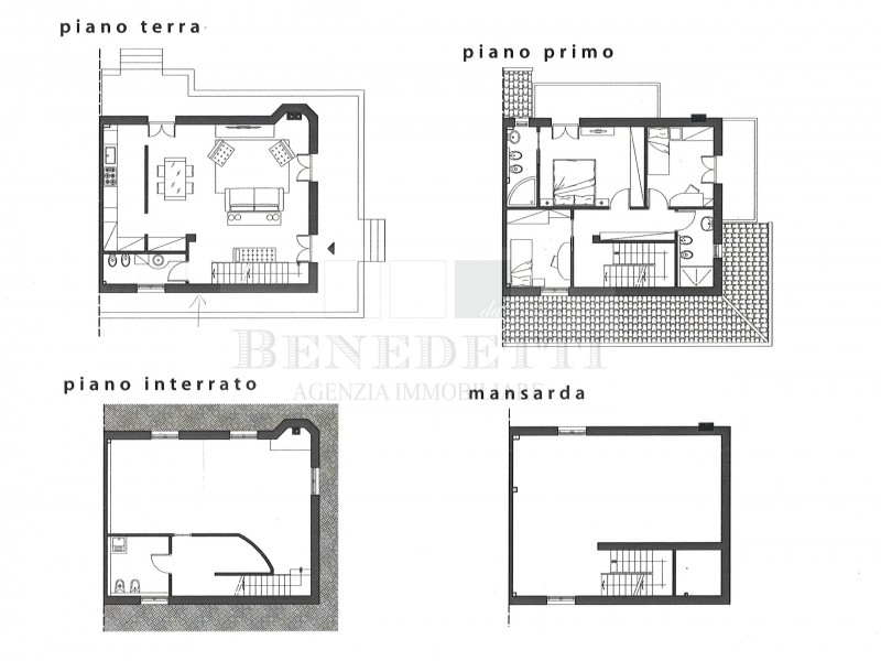 planimetria - Villetta a schiera in vendita a Pietrasanta
