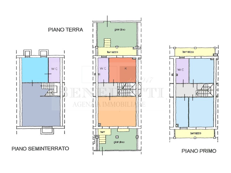 planimetria - Terratetto in vendita a Pietrasanta
