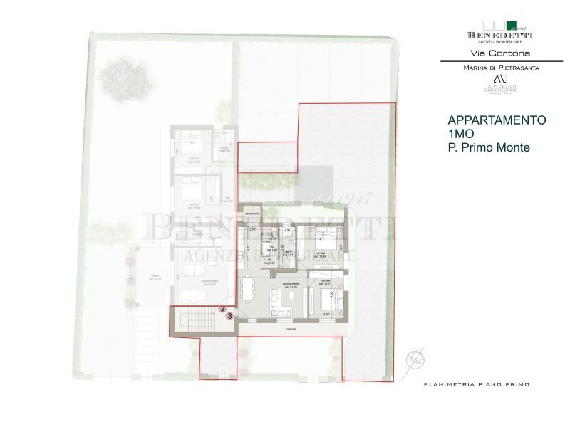 planimetria - Appartamento in vendita a Pietrasanta