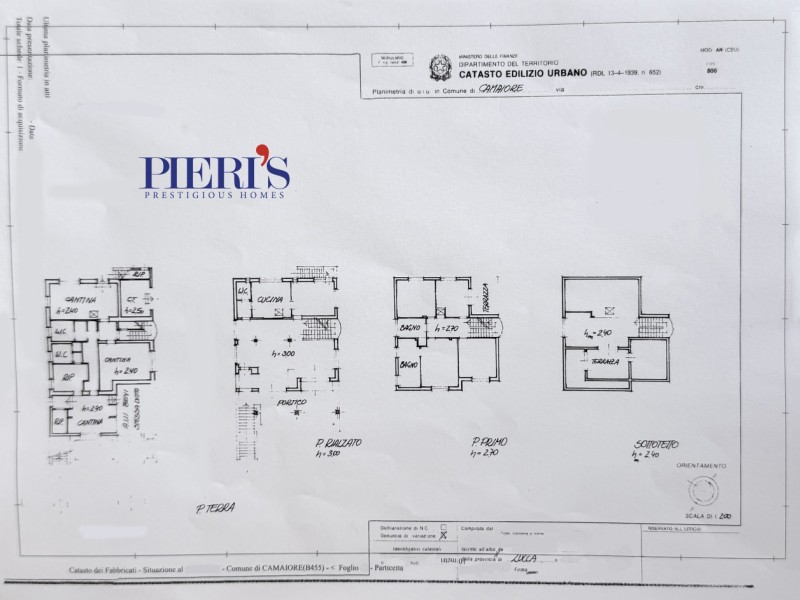 planimetria - Villa singola in vendita a Camaiore