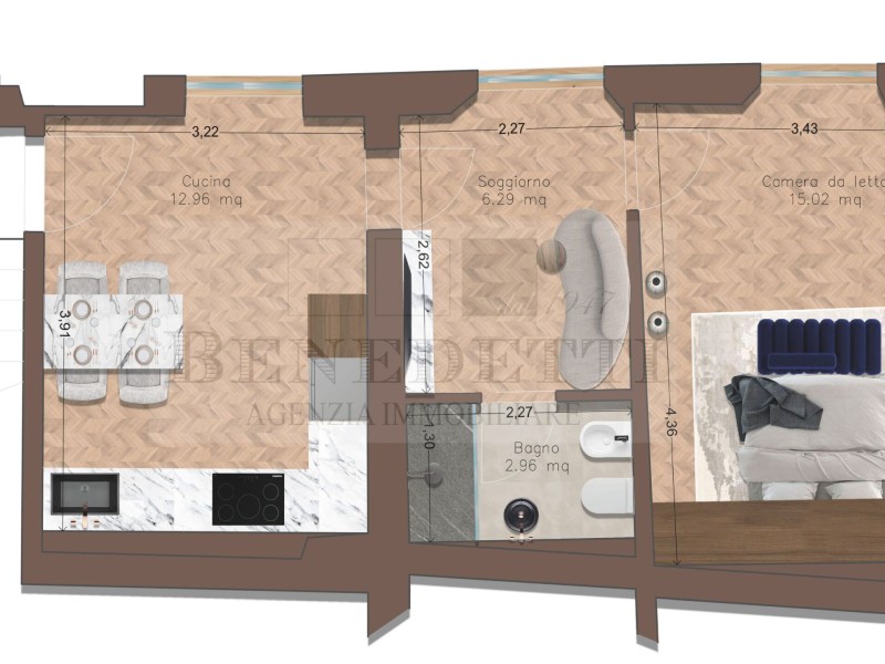 planimetria - Appartamento in vendita a Pietrasanta