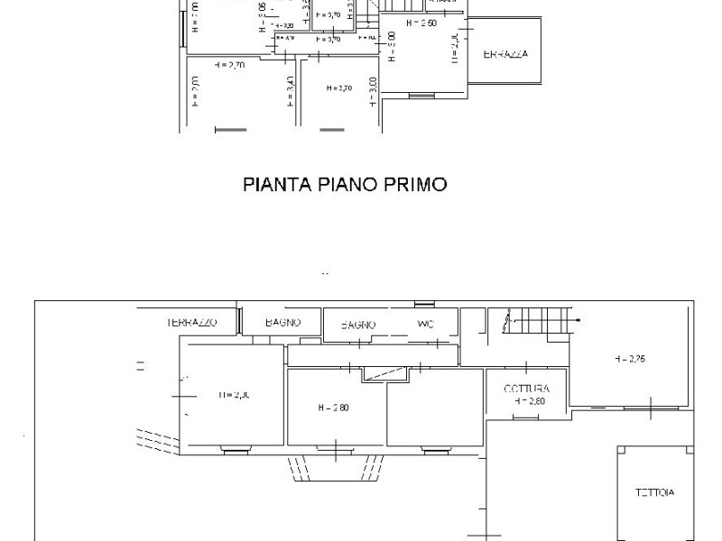 planimetria - Villa singola in vendita a Pietrasanta